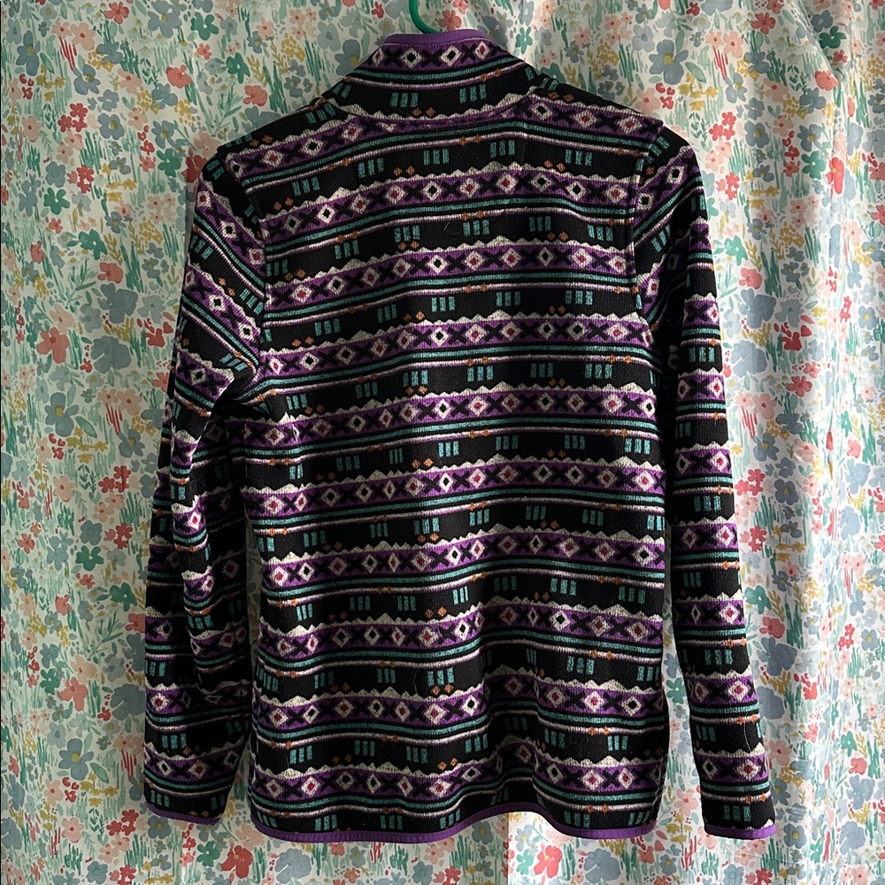 L.L. Bean - ladies fleece pullover size S small - multicolor - Picture 5 of 5